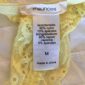 Maurices Intimates & Sleepwear - Maurices Yellow Racerback Lace Bralette Maurices Intimates & Sleepwear - Maurices Yellow Racerback Lace Bralette
